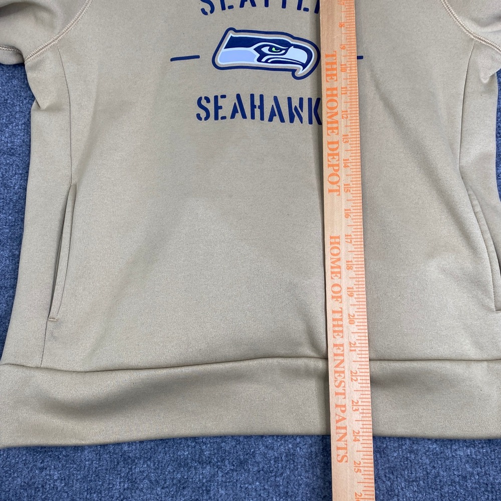Nike Seattle Seahawks Salute to Service Hoodie Tan Camo Medium AT7936-297 - Picture 7 of 8